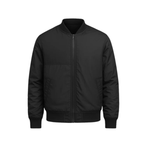 Black Bold Nylon Jacket